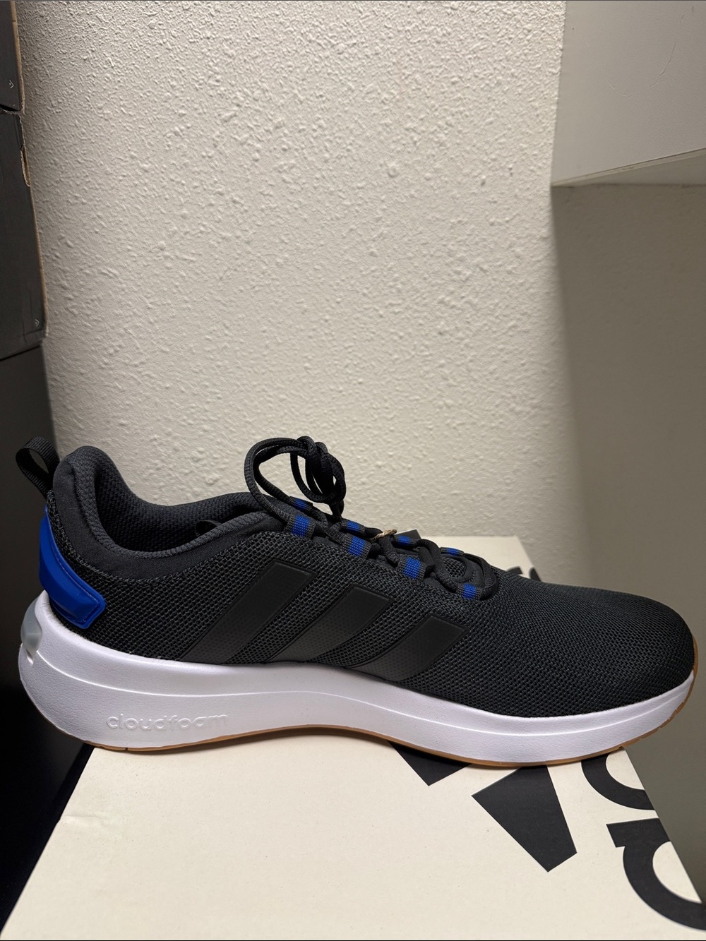 adidas Racer TR23 Men's Sneakers - Black with White Midsole With Cloud Foam